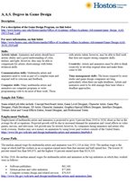 Game Design tip sheet