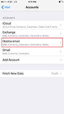 To Adjust the Mail days to sync (Optional) Select 'Hostos email' account
