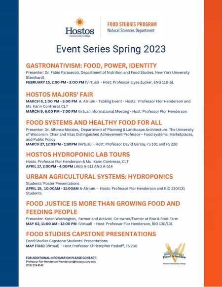Food Studies Event Spring 2023