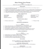 Resume sample