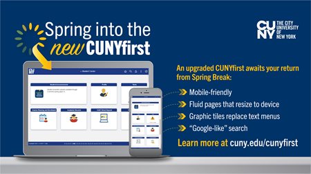 CUNYfirst Upgrade banner