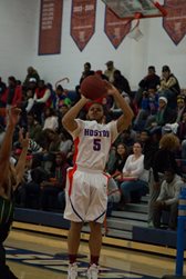 Hostos basketball player Jemal Smith