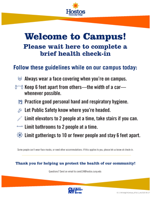 Attachment B: Signage Plan: Welcome to Campus!