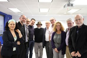 From left to right: Soledad Romero, Ernest Ialongo, Orlando José Hernández, Angel Morales, Toño Martorell, Pedro Juan Hernández, William Casari, Nydia Edgecombe, Wally Edgecombe, and Arcadio Díaz Quiñonez.