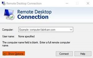Step 2 snip image for How to Enable Video on Remote Desktop Connection on a Windows PC