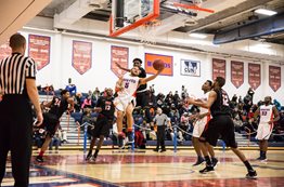 Hostos basketball player Jemal Smith