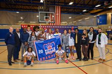 Hostos Women's Basketball team CUNYAC Champions 2023