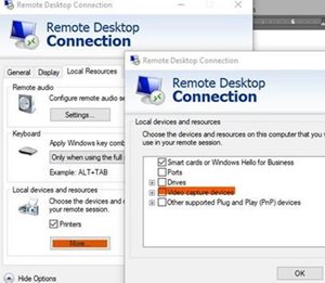 Step 5 snip image for How to Enable Video on Remote Desktop Connection on a Windows PC